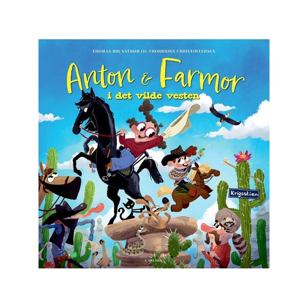 Anton og farmor i Det Vilde Vesten - Børnebog - Hardcover