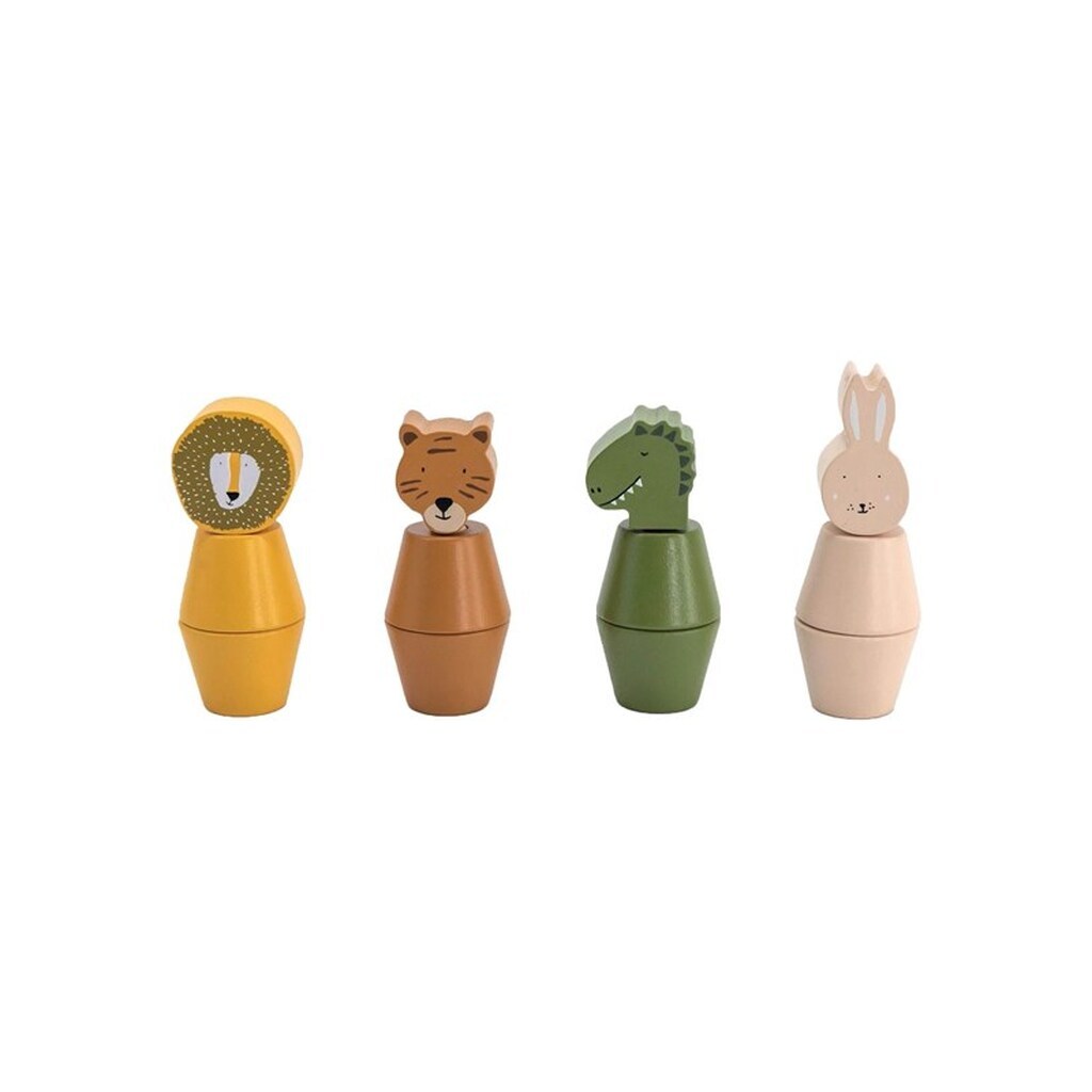 Trixie Baby Wooden Screw Animals 12 pcs.