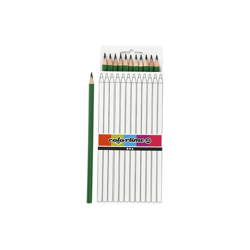 Creativ Company Triangular colored pencils - Green 12pcs.