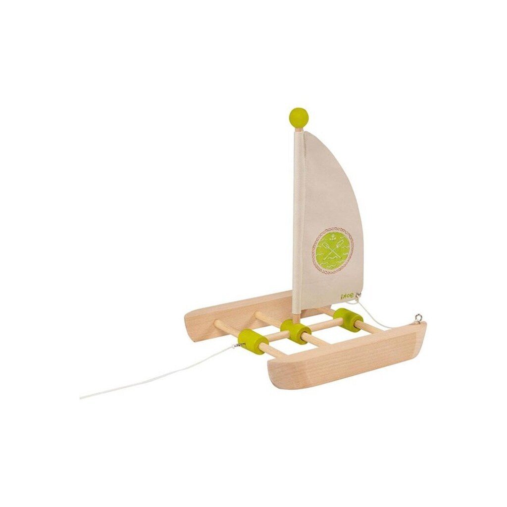 Goki Wooden Catamaran Construction Kit 11 pieces.
