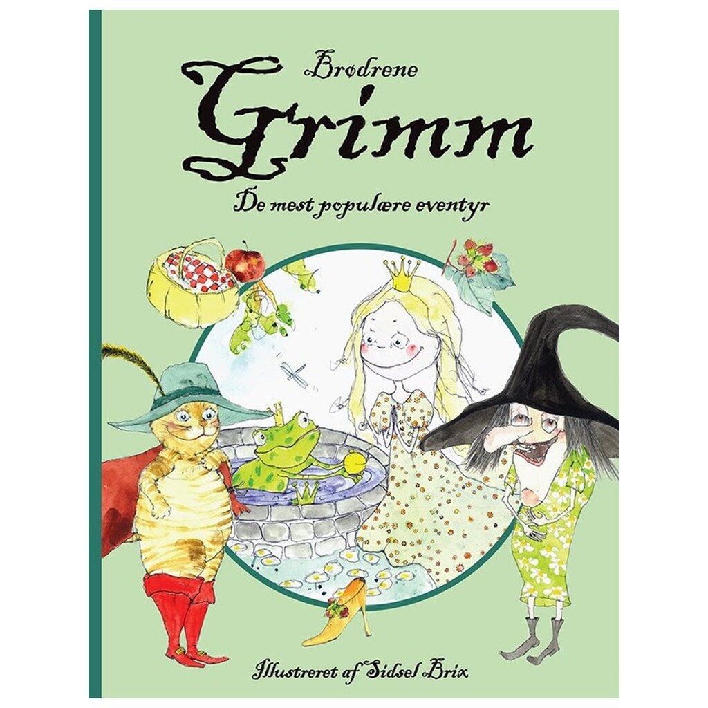 Brødrene Grimm - de mest populære eventyr - Børnebog - Hardcover