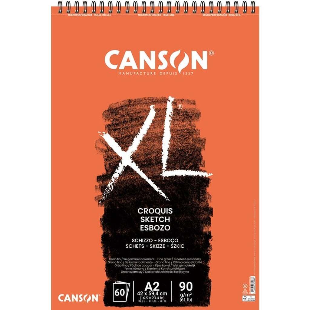 Canson XL Croquis FG A2 90G Spiral 60 SH
