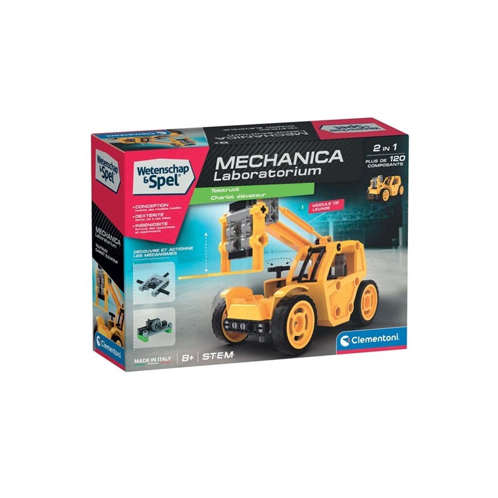 Clementoni Science &amp; Play - Mechanics Laboratory Building Kit 120pcs.