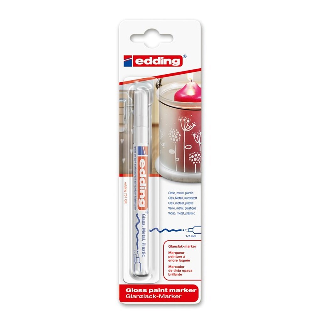 Edding e-751 paint marker hvid