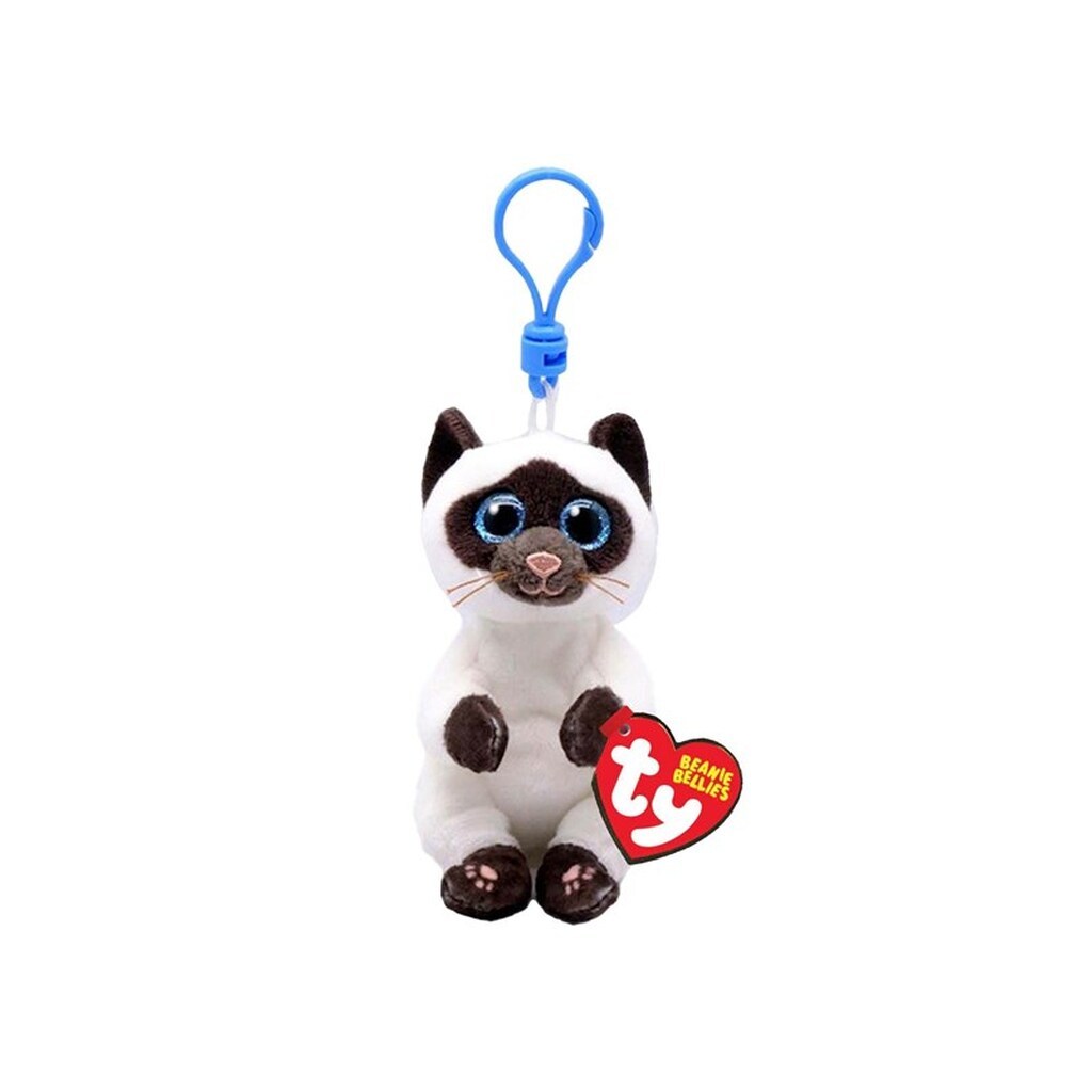 Ty Beanie Babies Bellies Clip Miso Siamese 10cm
