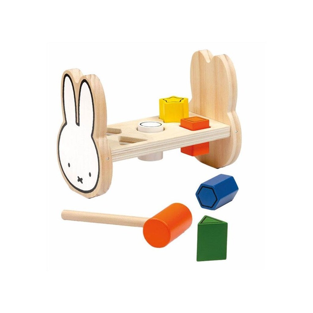 Bambolino Toys Miffy Hammer Bench Wood