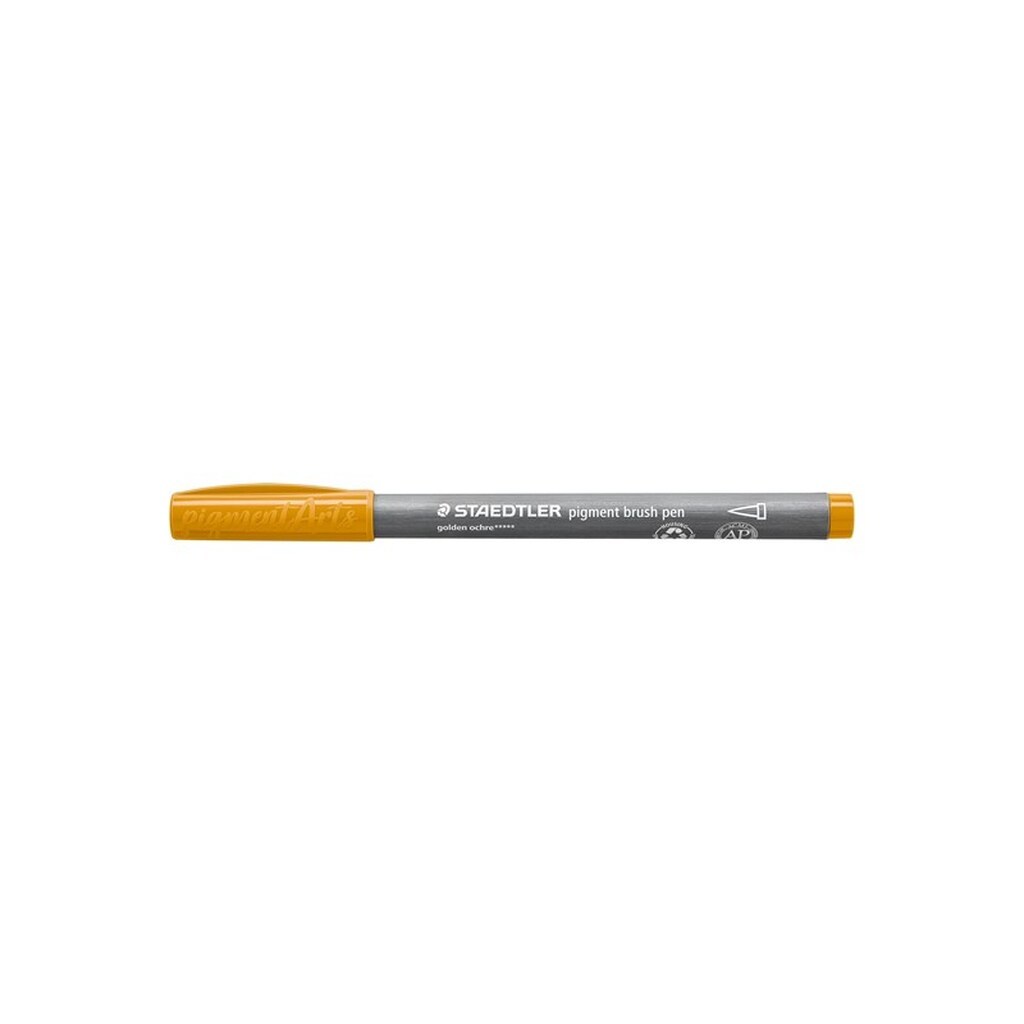 Staedtler BRUSH PIGMENT PEN, ÆSKE 10 STK, GYLDEN OKKER