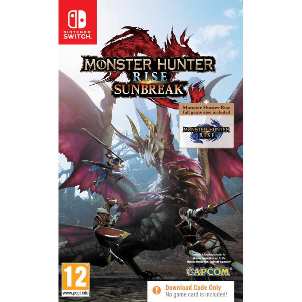 Monster Hunter Rise + Sunbreak (Code in a Box) - Nintendo Switch - Action