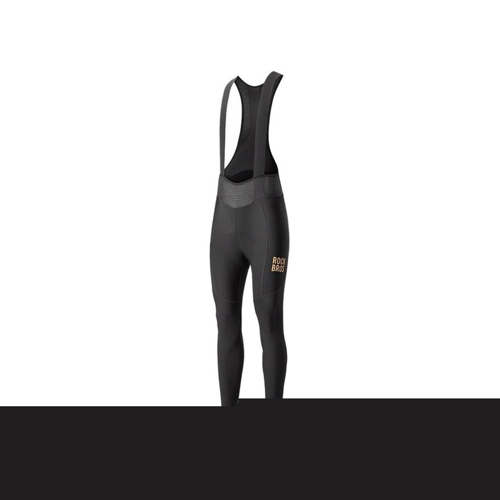 Rockbros YDCK012-1 Long Fleece Bib Tights with Pad Size S - Black