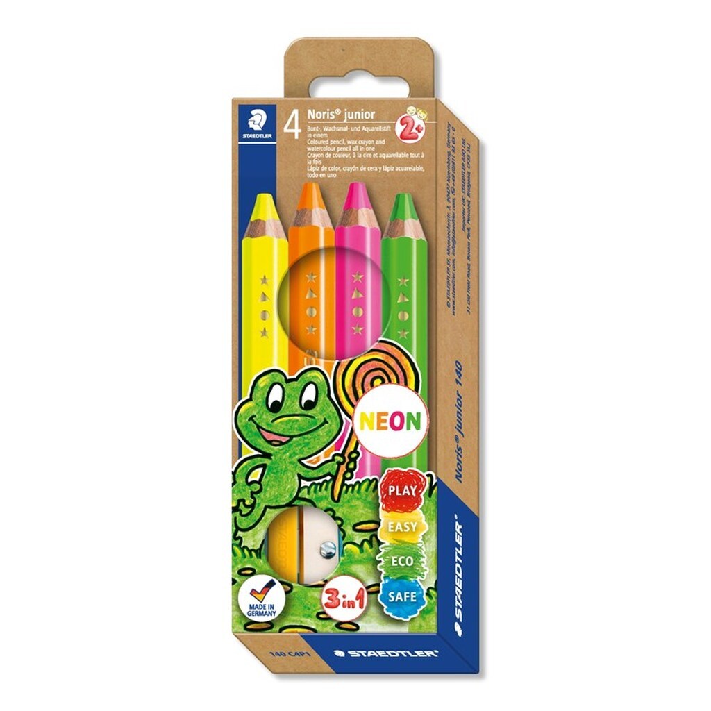 Staedtler NORIS JUNIOR FARVEBLY 4STK 100%PEFC