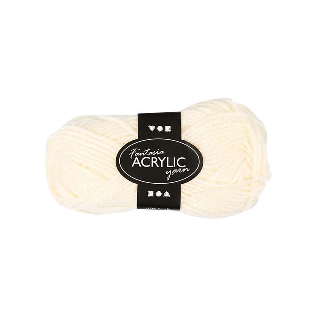 Creativ Company Acrylic yarn Off-White 50gr 80m