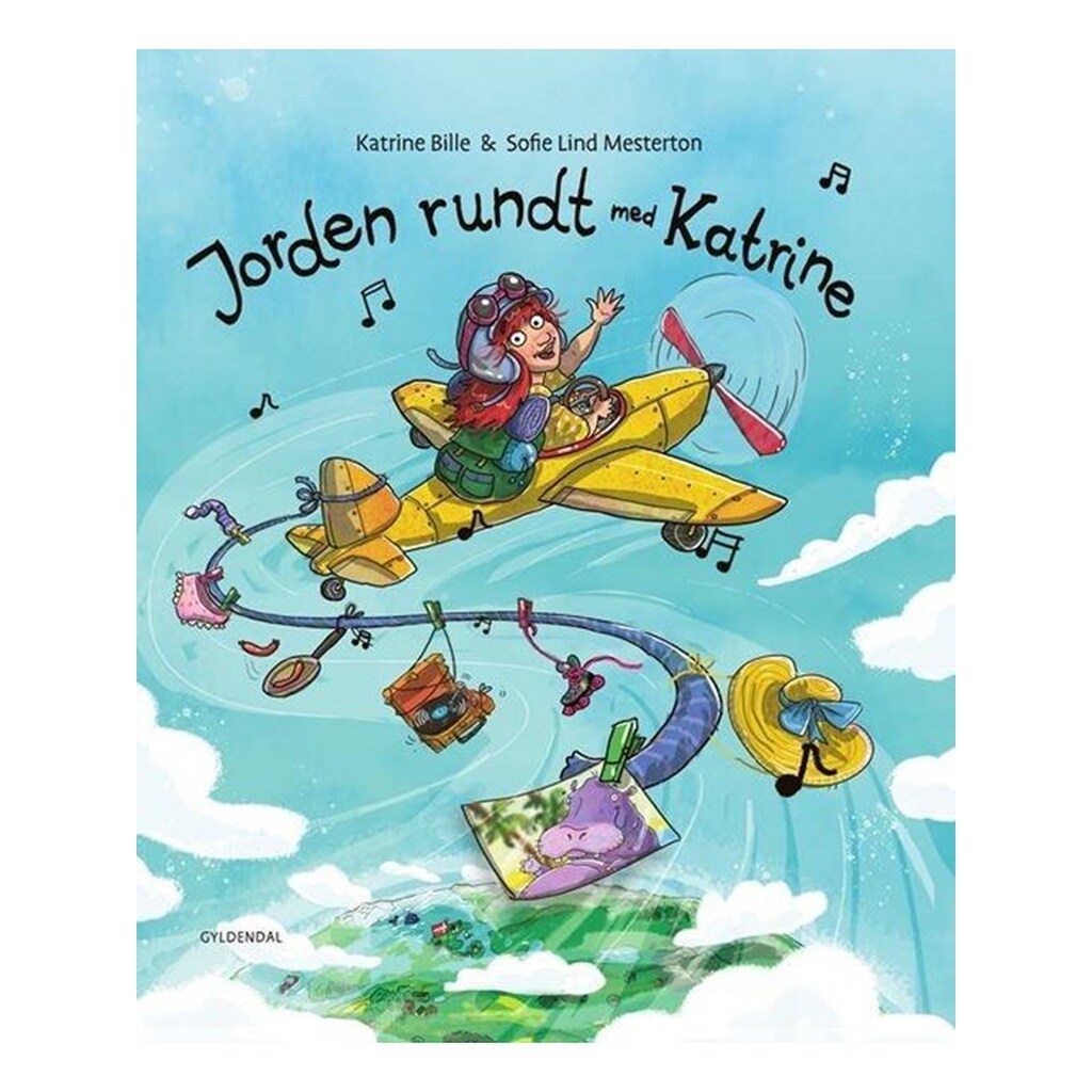 Jorden rundt med Katrine - Børnebog - Hardcover