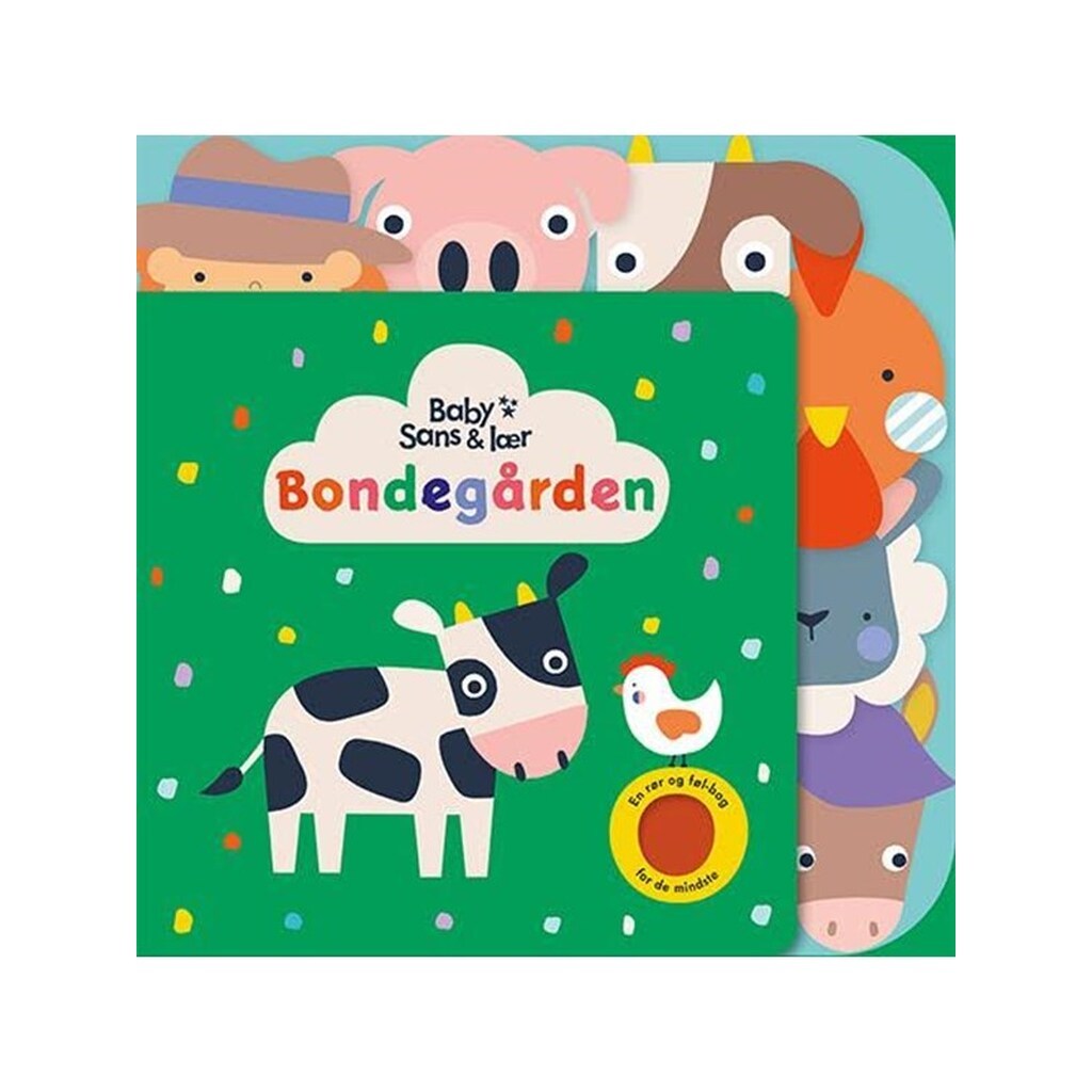 Baby - Sans og lær - Bondegården - Børnebog - Papbog