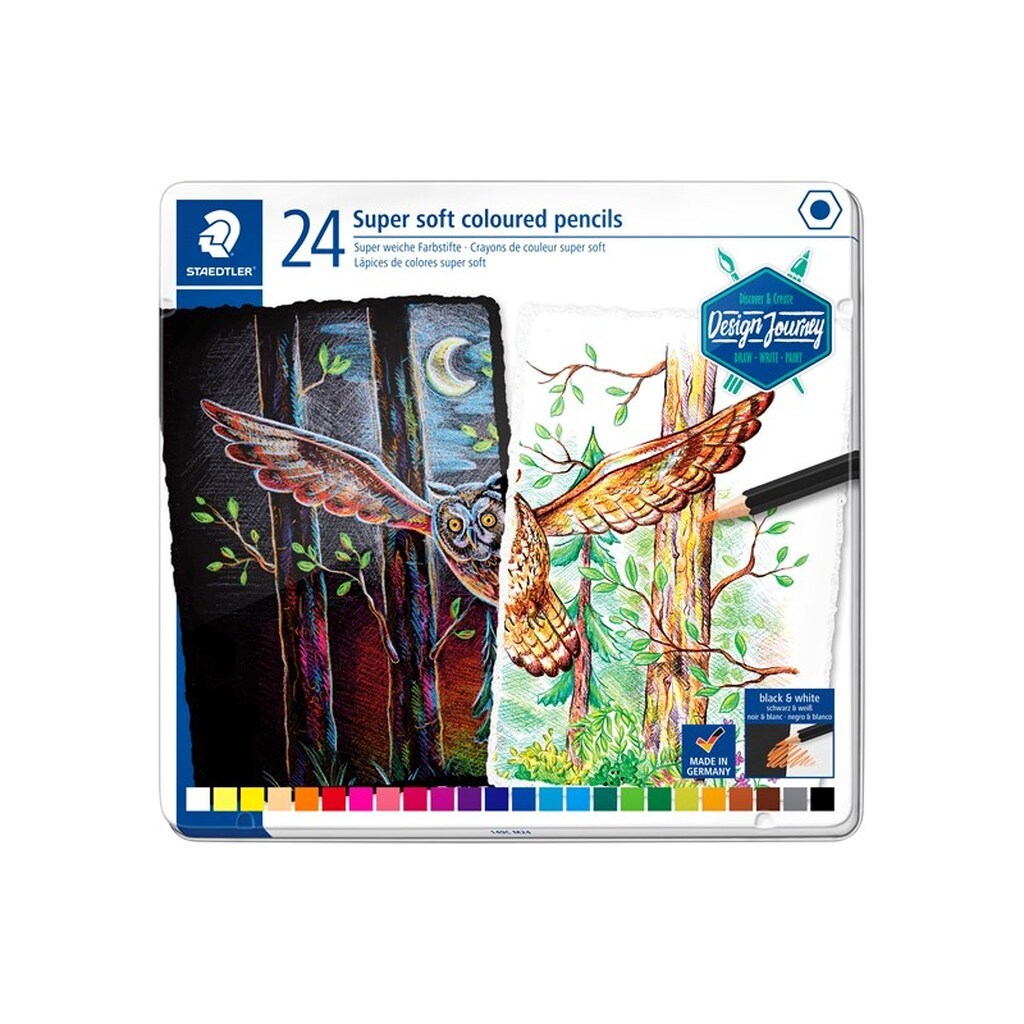 Staedtler Soft Farveblyant 24 Stk. 100% PEFC
