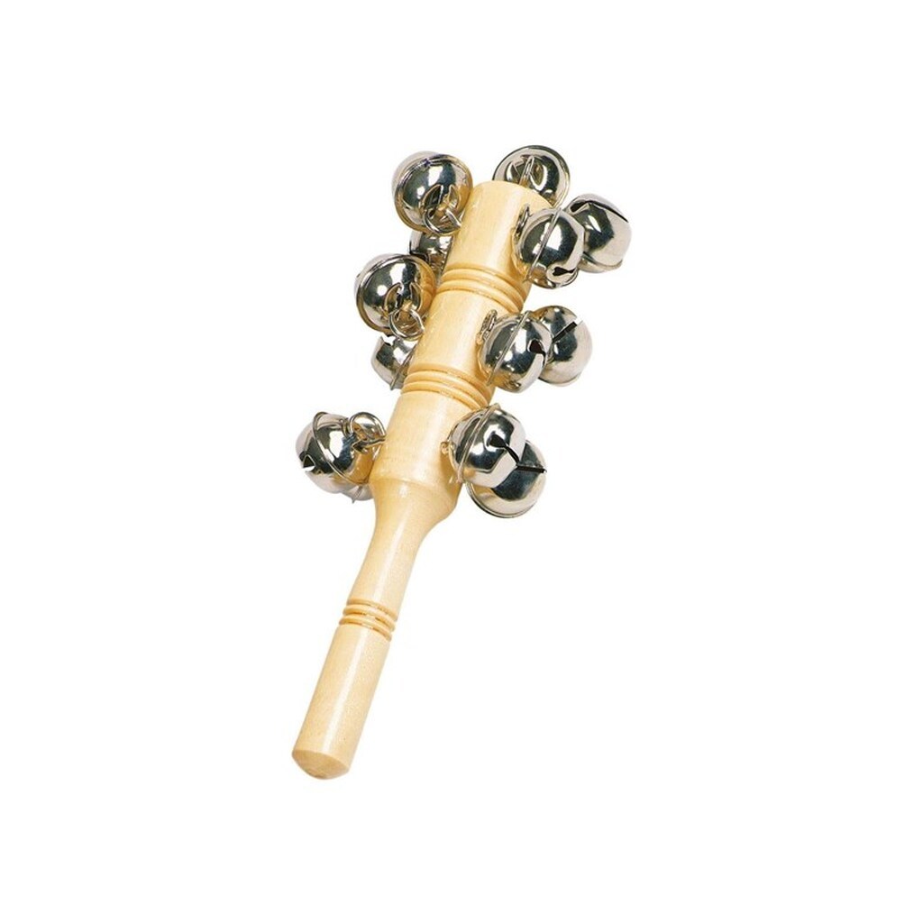 Goki Wooden Instrument Bell Stick with 13 Bells