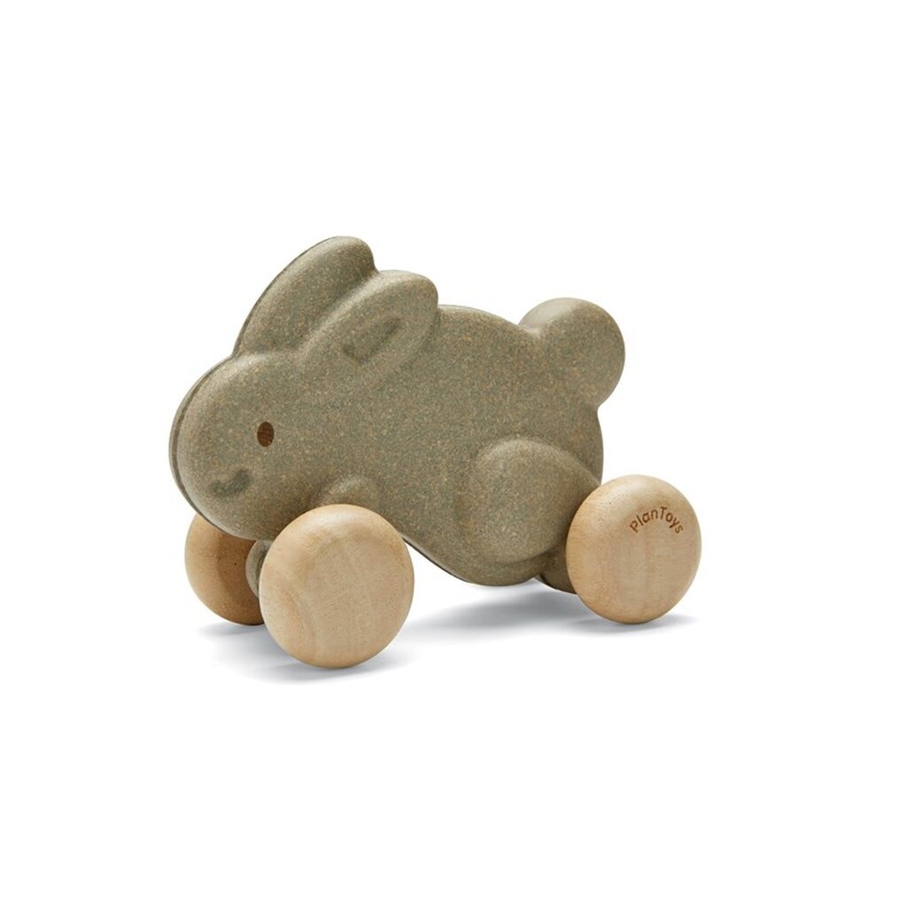 PLANTOYS Push along bunny - grey