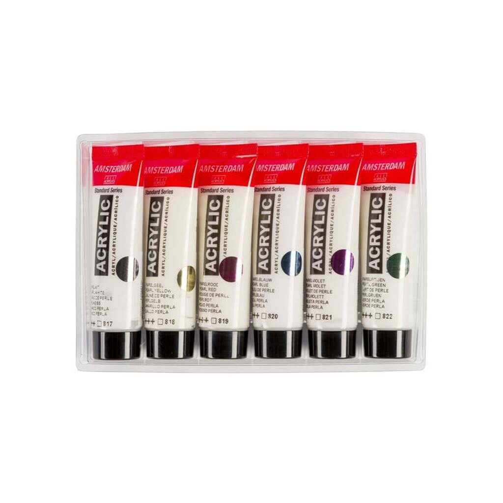 Bruynzeel Amsterdam Standard Series Acrylic Paint Pearl Set 20ml 6 pcs.