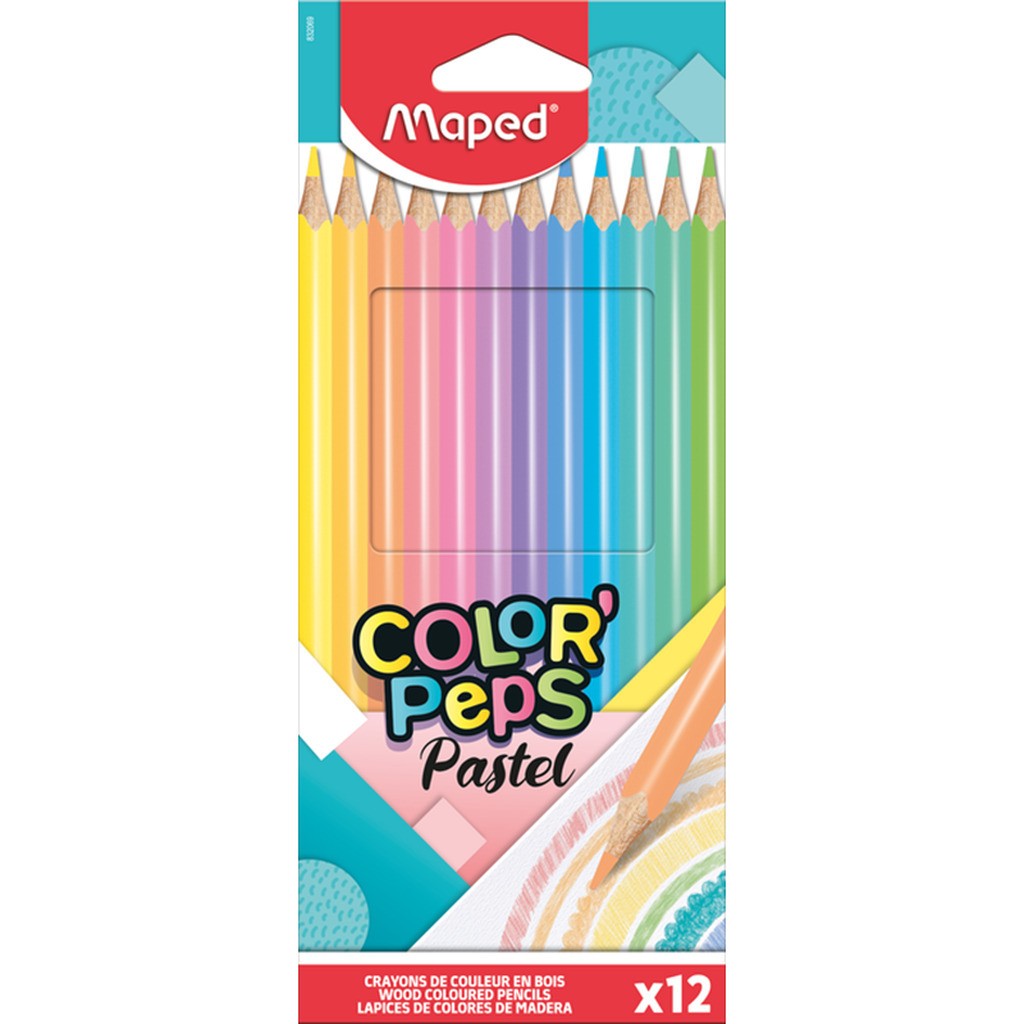 Maped Color&apos;Peps Pastelfarveblyanter x12
