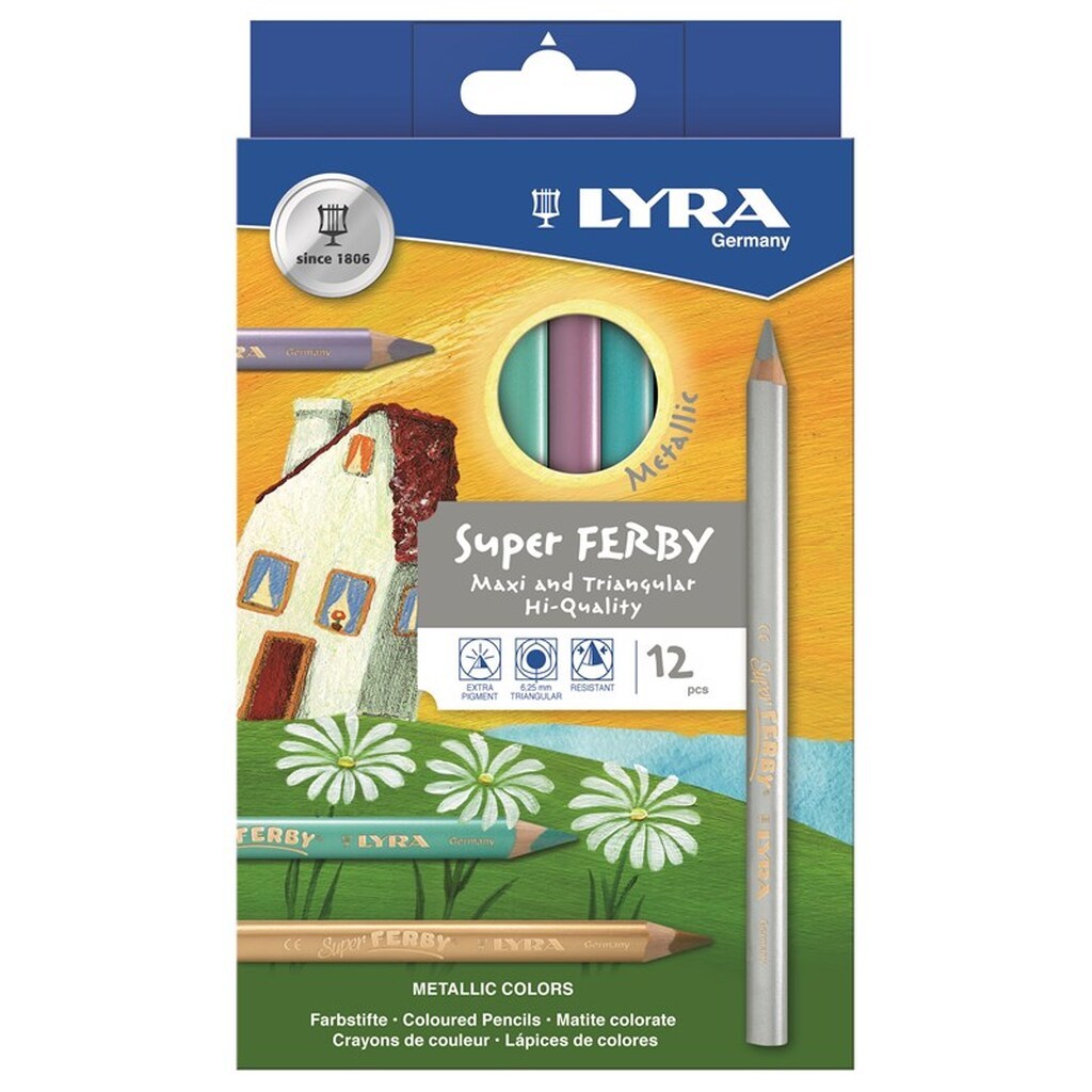 Lyra Super Ferby Metallic 12 pcs BL  bara gammal