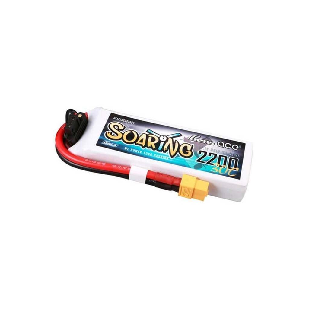 Gens ace &amp;Tattu G-Tech Soaring 2200mAh 11.1V 30C 3S1P Lipo Batte