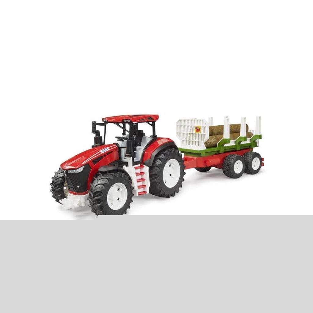 Bruder ROADMAX Traktor med skovvogn og 3 stammer