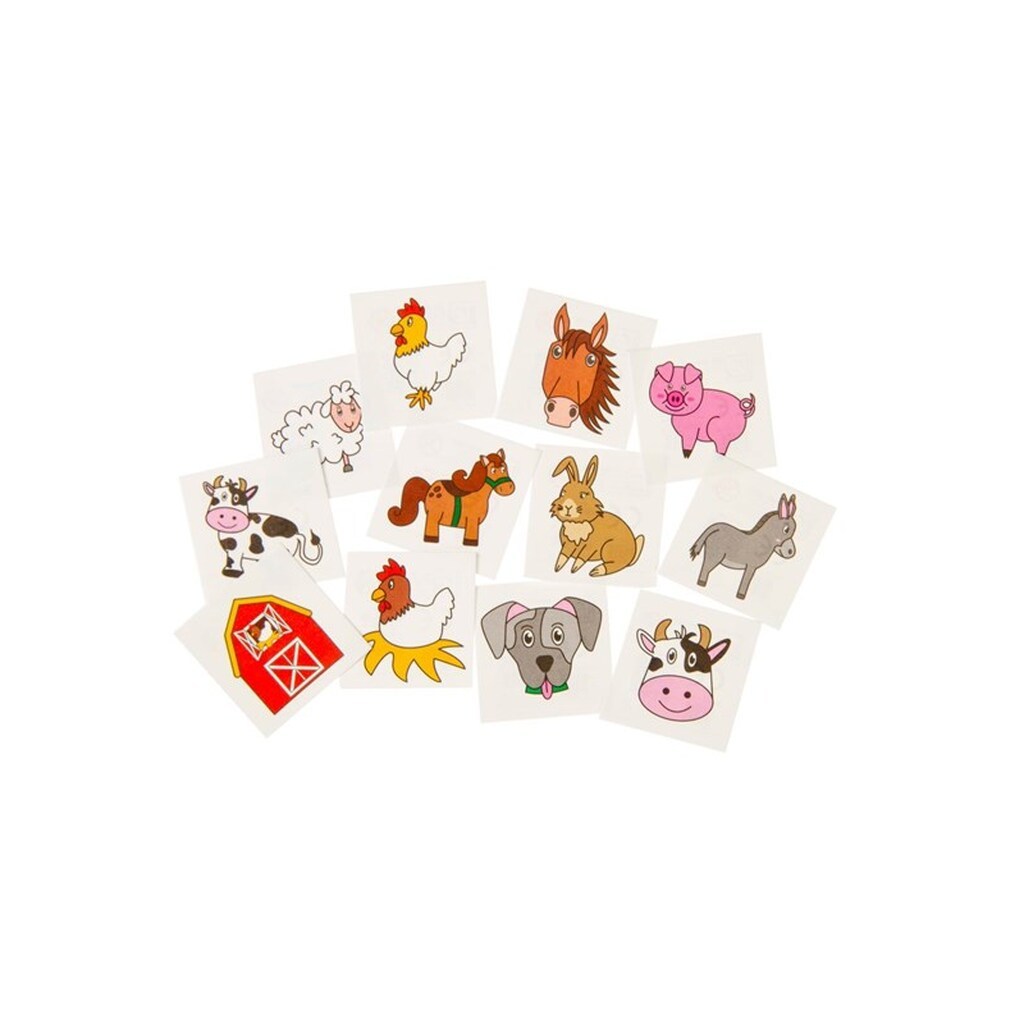 LG-Imports Tattoos Farm animals 12 pcs.