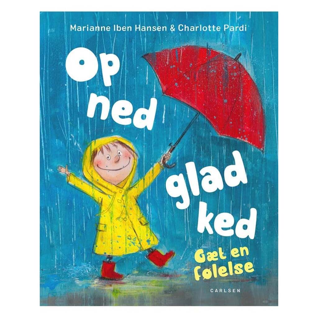 Op ned glad ked - Gæt en følelse - Børnebog - Hardcover