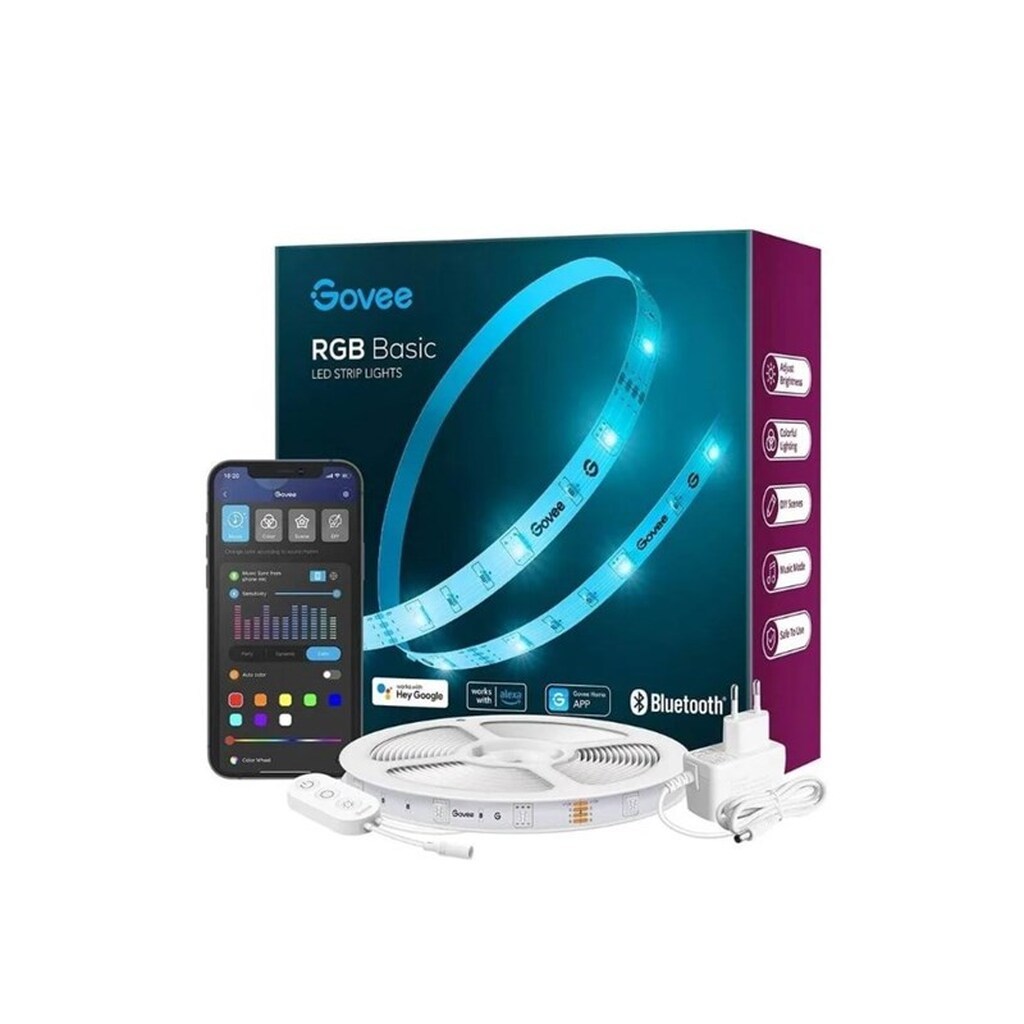Govee RGB Smart Wi-Fi + Bluetooth LED Strip Lights