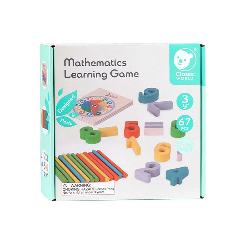 Classic World Wooden Math Game 67 pcs