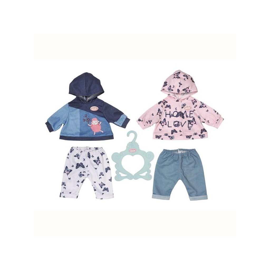 Baby Annabell BabyTøjsæt med Hætte 43 cm 2 varianter assorteret (1 stk)