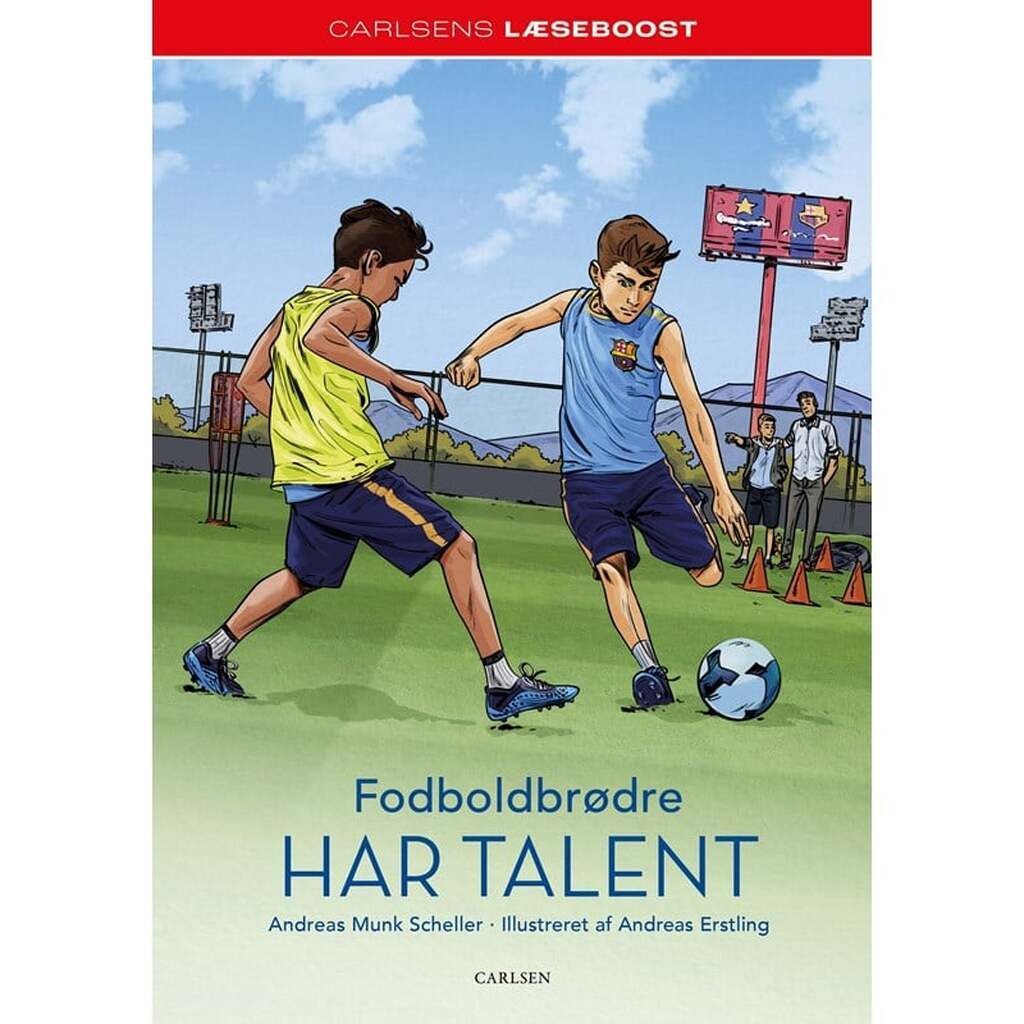 s Læseboost - Fodboldbrødre har talent - Børnebog - Hardcover