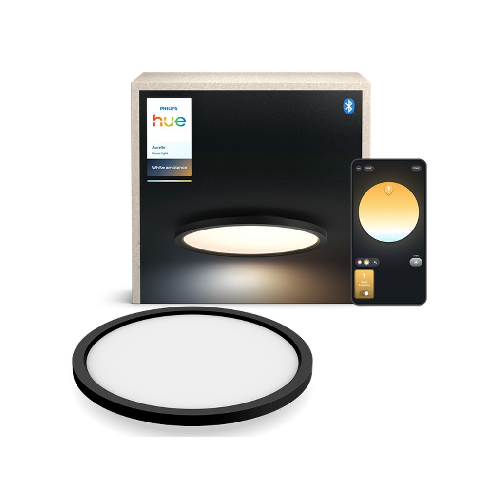 Philips Hue Aurelle panel round black