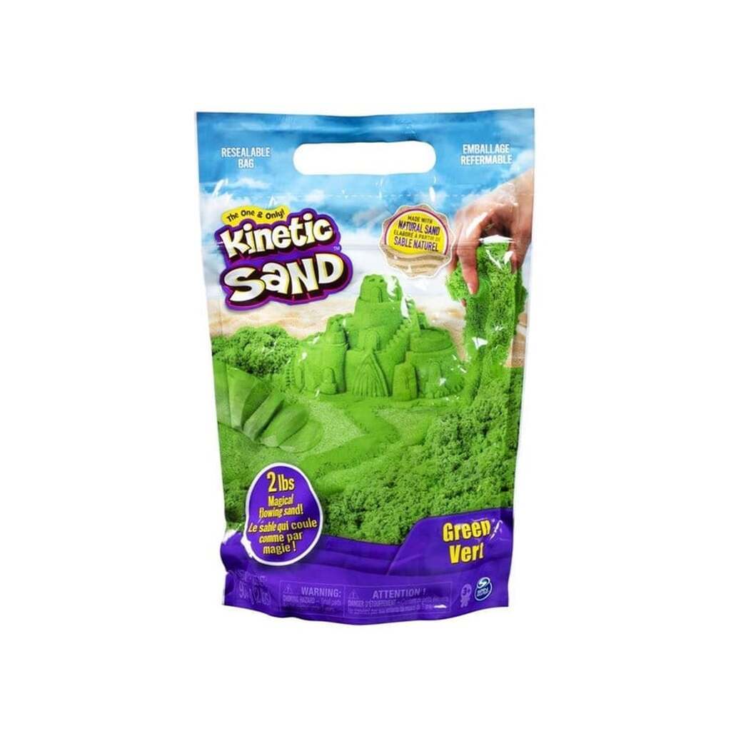 Kinetic Sand farvepose grøn