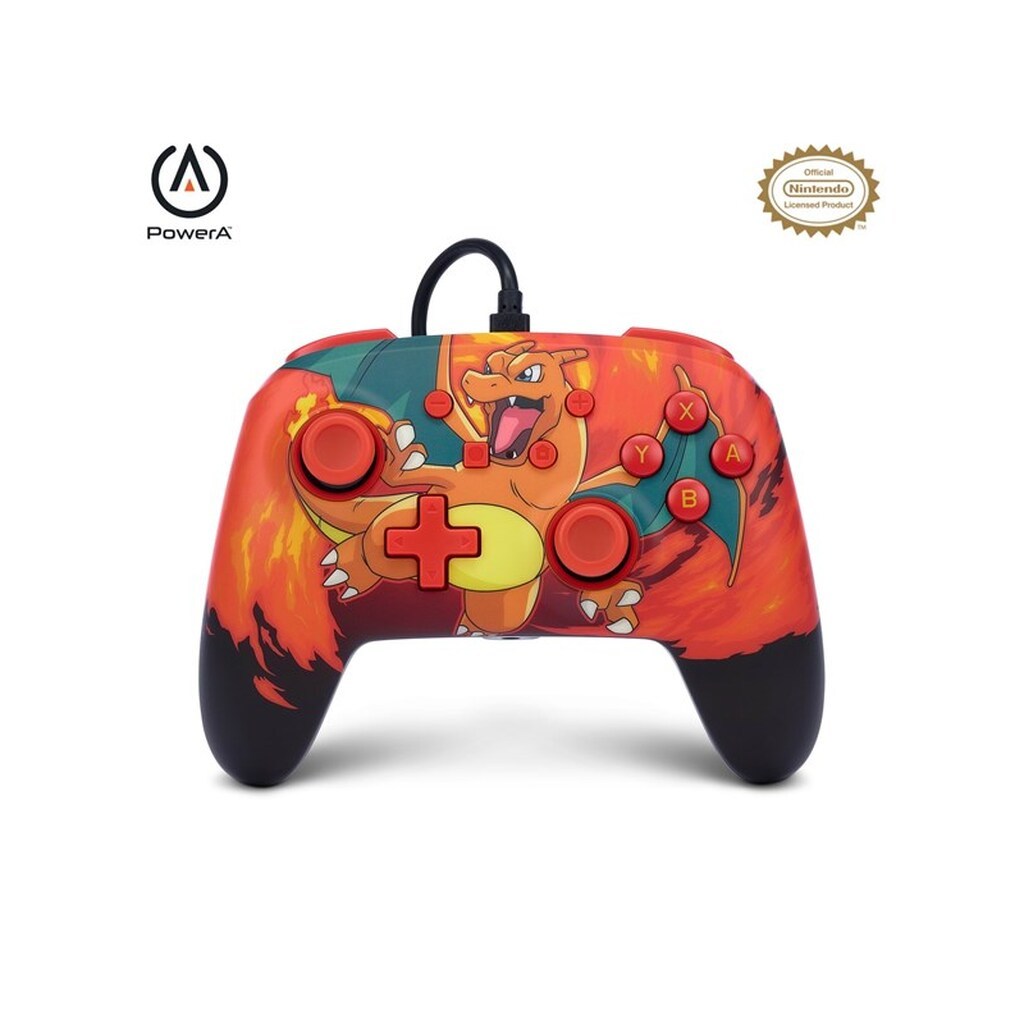 PowerA Enhanced kablet controller til Nintendo Switch - Pokémon: Charizard Vortex - Wired Controller - Nintendo Switch
