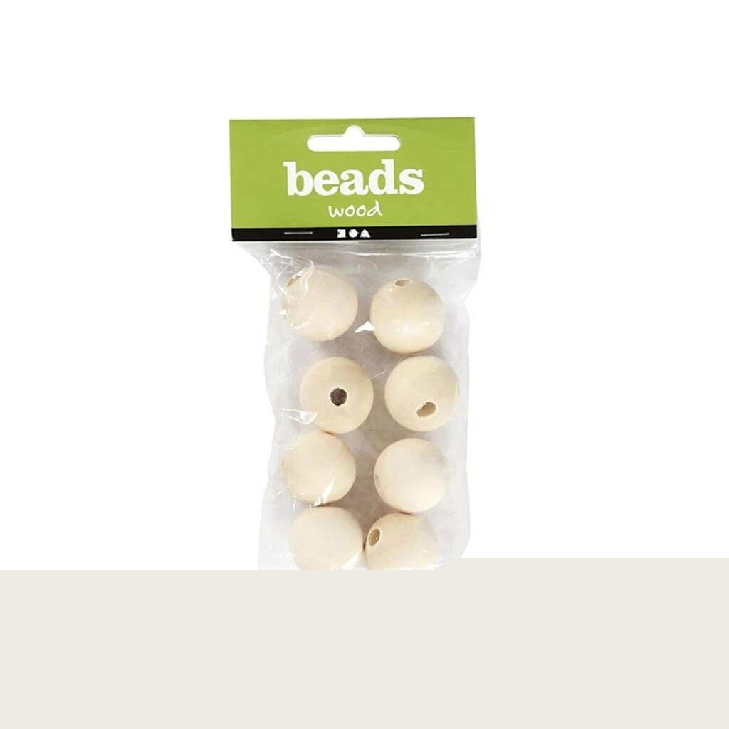 Creativ Company Wooden Beads Ø 25mm 8pcs.