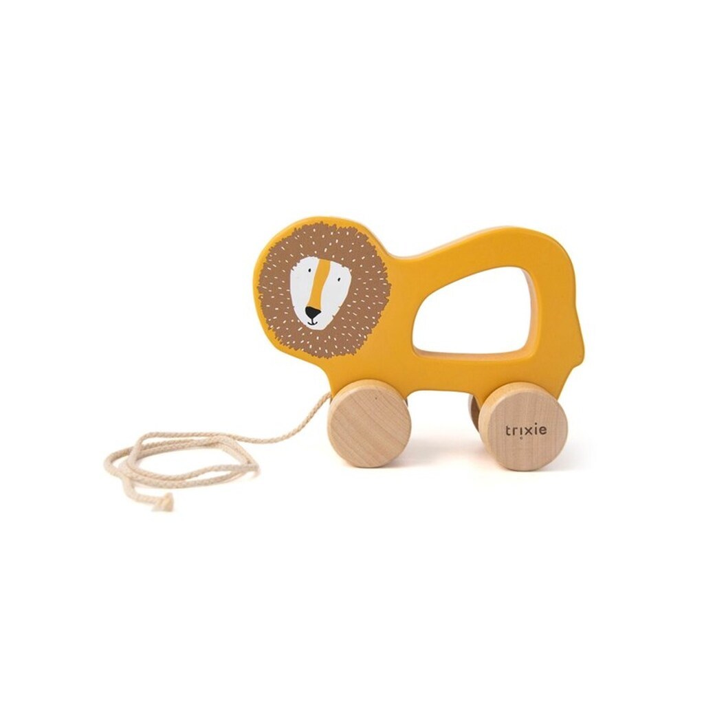 Trixie Wooden Pull Figure - Mr. Lion