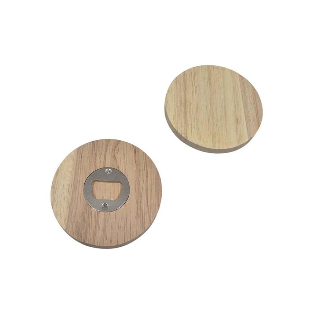 Playwood Wooden Bottle Opener Round 9.5cm