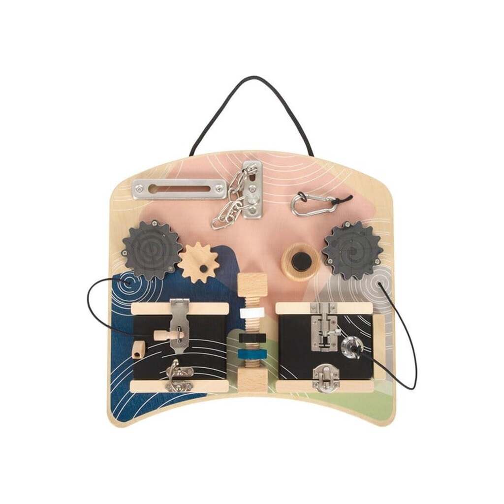 Small Foot Wooden Activity Board Rotation and Locks
