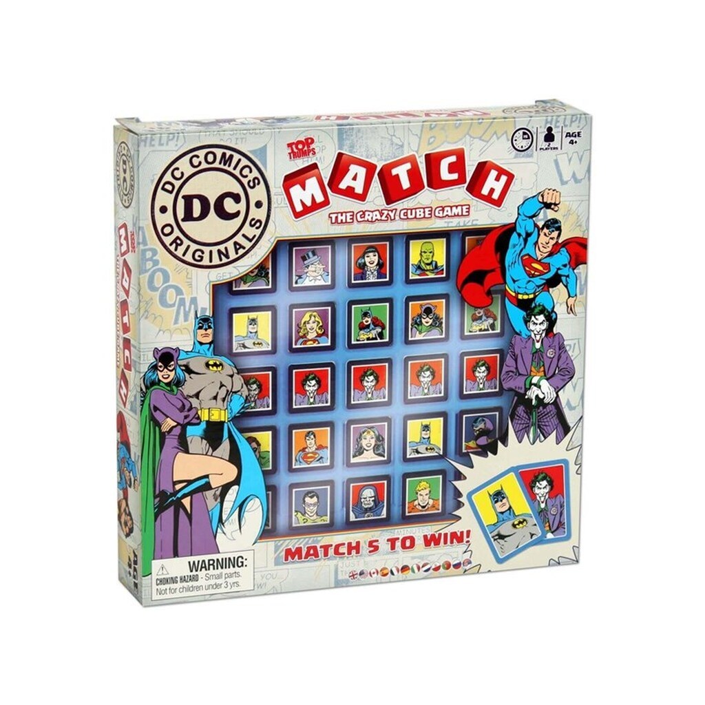 Winning Moves Top Trumps Match - DC Comics: The Crazy Cube Game (English)