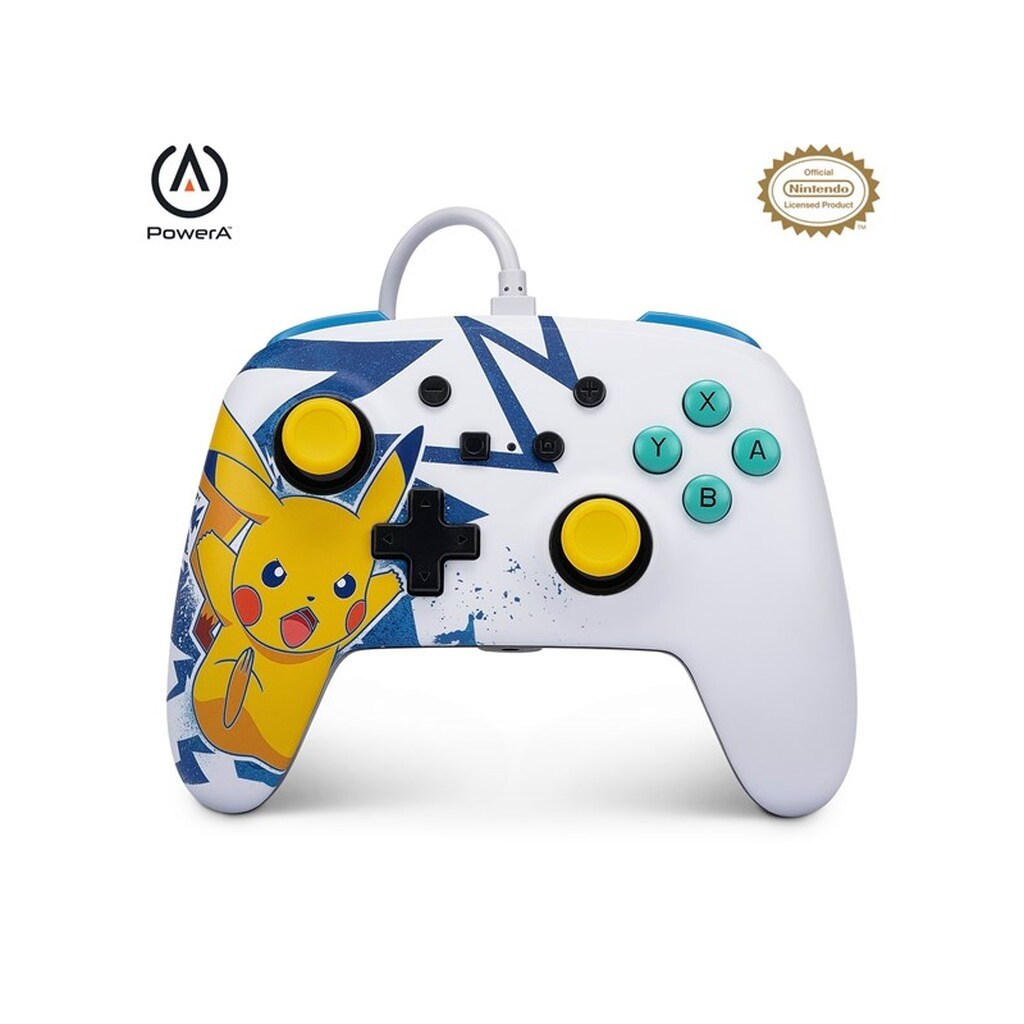 PowerA Enhanced kablet controller til Nintendo Switch - Pikachu High Voltage - Wired Controller - Nintendo Switch
