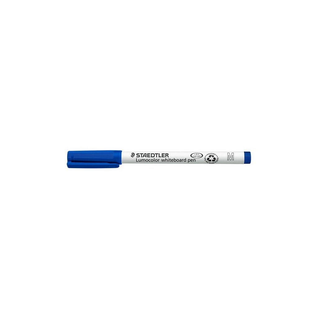 Staedtler LUMOCOLOR WB-marker 1,0mm BLÅ, ÆSKE 10 STK