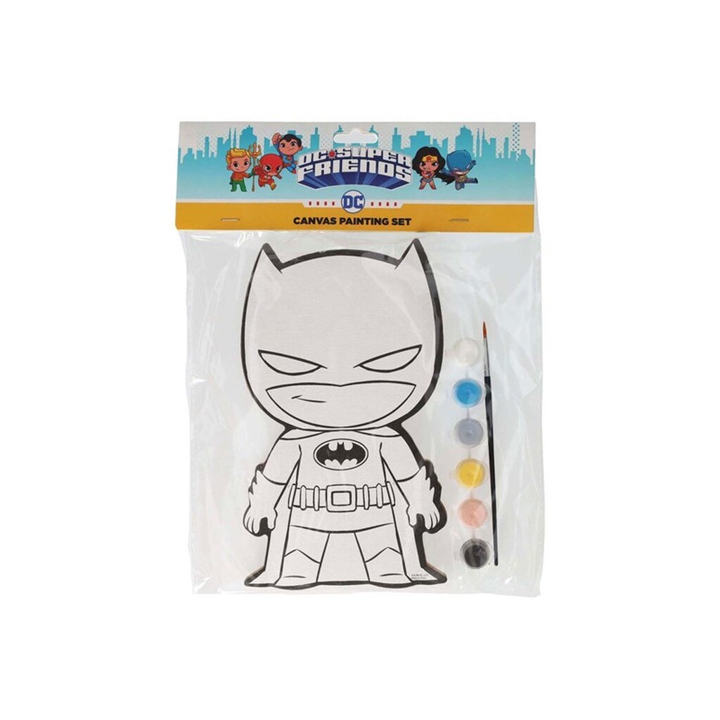 Wins Holland Canvas Painting DC Comics - Assorted - incl Brush and 6 colors of paint
