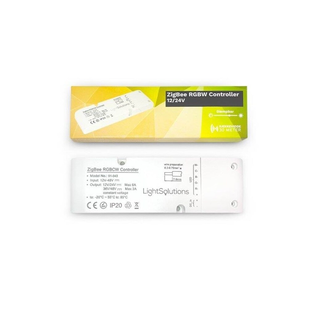 Light Solutions ZigBee RGBCW Controller - 12/24V