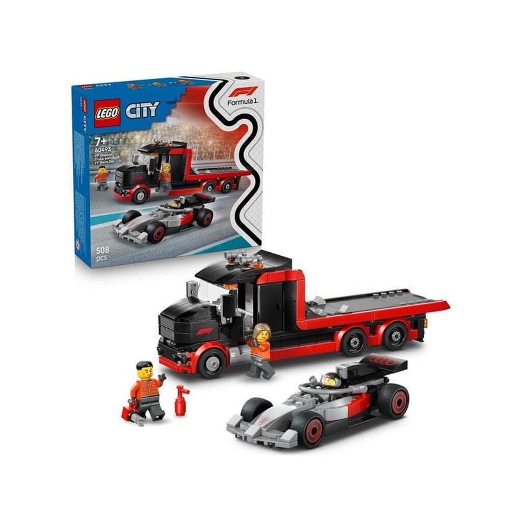 LEGO City 60493 F1®-udstillingstruck med Audi F1®-racerbil