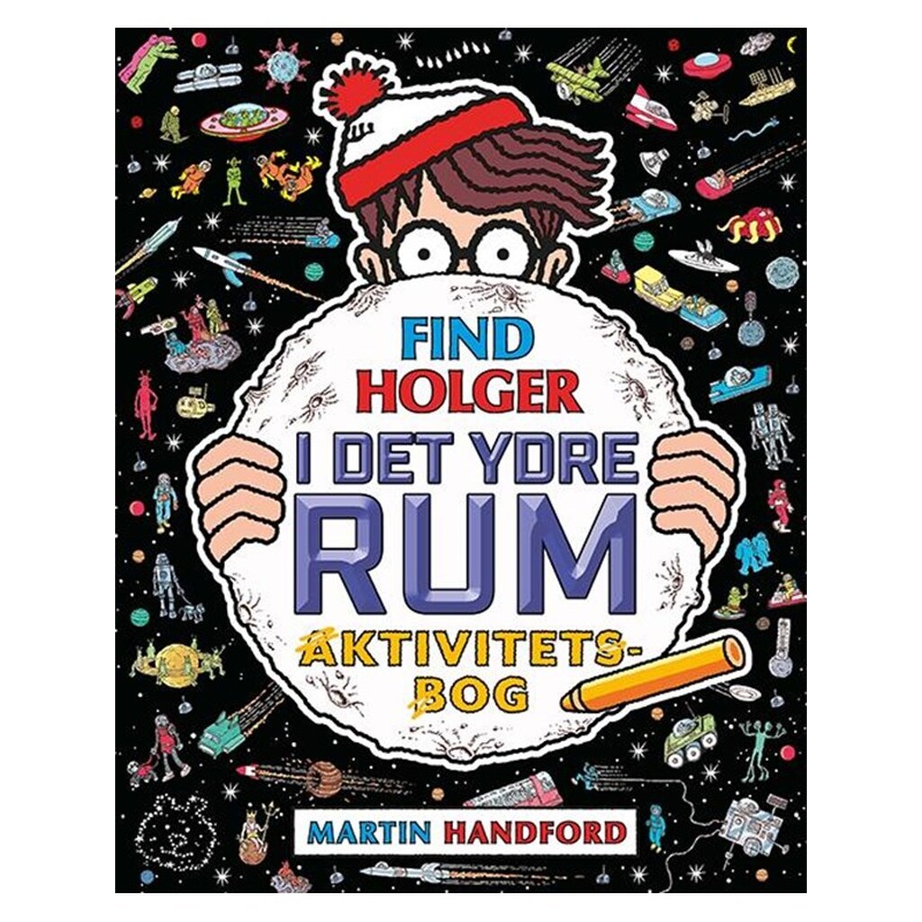 Find Holger - I det ydre rum - Aktivitetsbog - Børnebog - Pocketbog