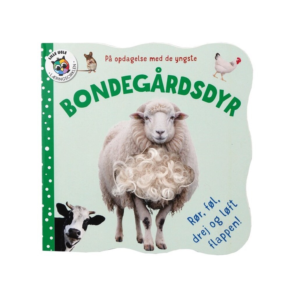 På opdagelse med de yngste - Bondegårdsdyr - Børnebog - Papbog