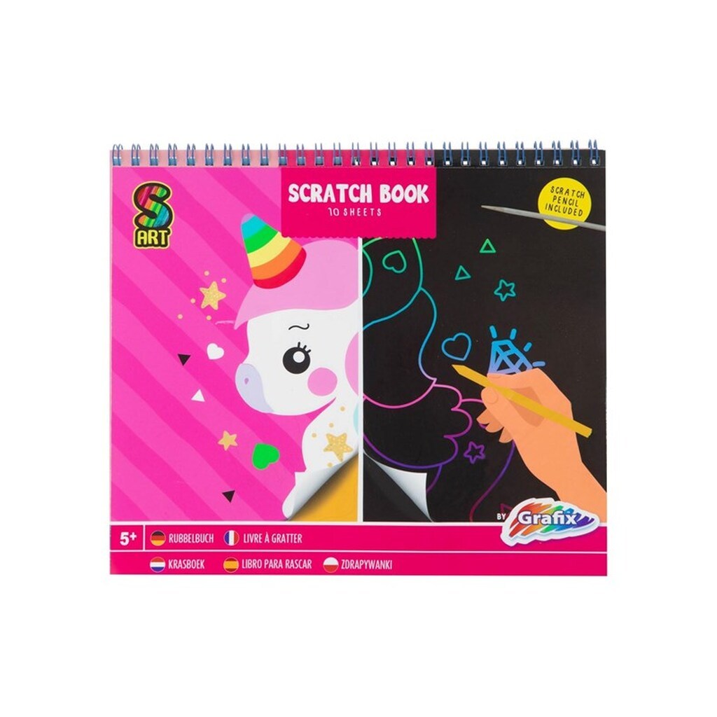 Grafix Scratch Book Monster 10 Sheets