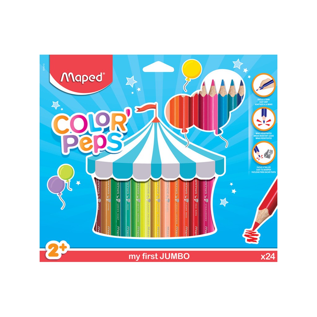 Maped Color&apos;Peps My first Jumbo farveblyanter x24