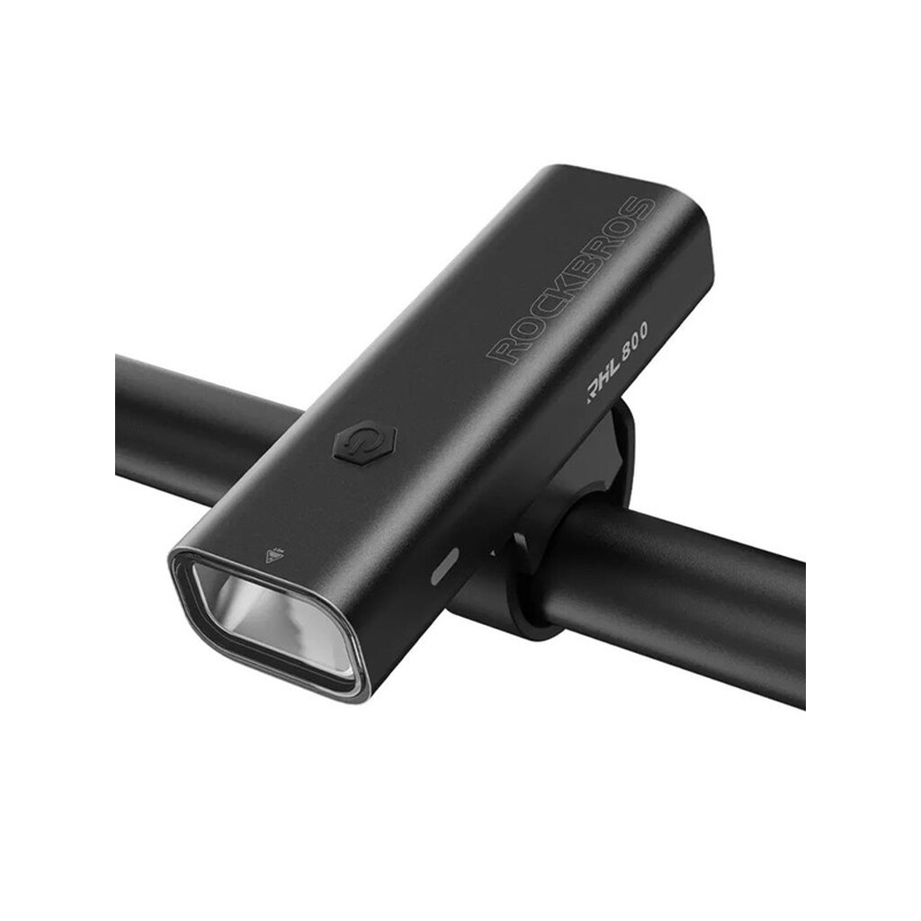 Rockbros 24710012001 front bicycle light 800 lm + USB-C - USB-A cable - black