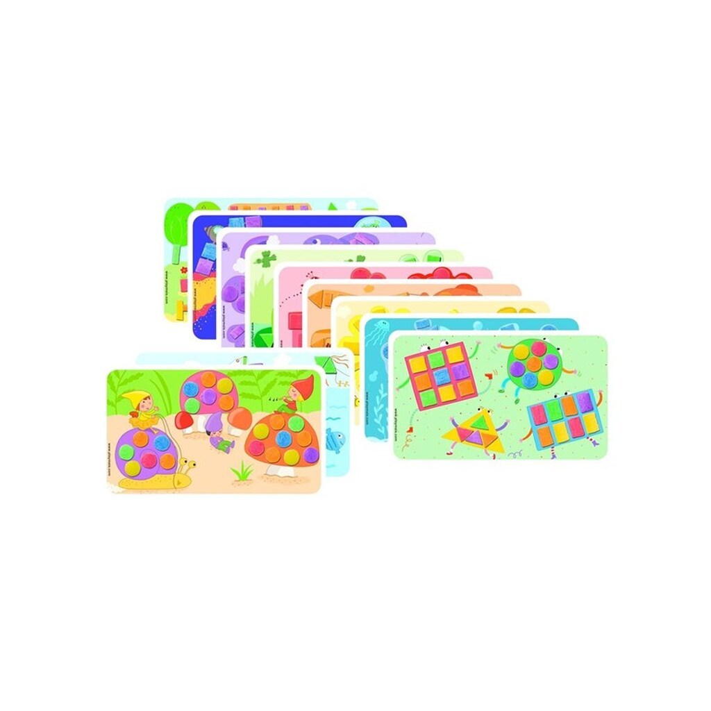 PlayMais Cards Decorating Shapes &amp; Colors 24st.